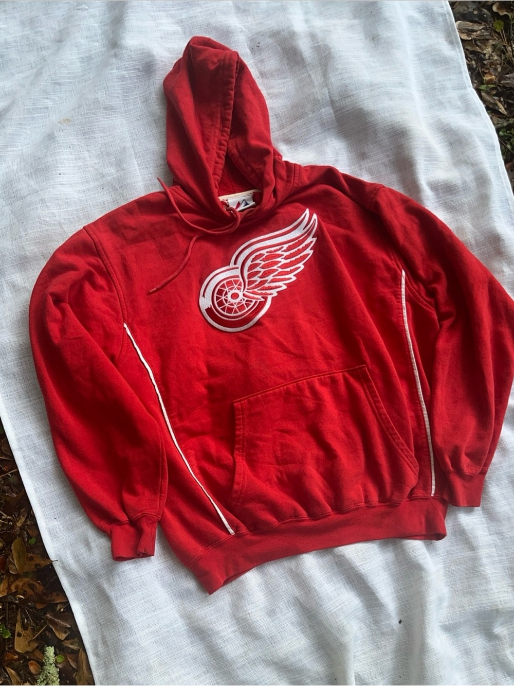 vintage Detroit Red Wings pullover hoodie size L